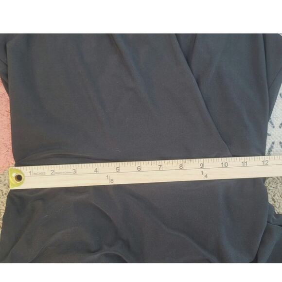 WHITE HOUSE BLACK MARKET SLEEVELESS V NECK MAXI DRESS IN BLACK, SZ 0 - Picture 14 of 15